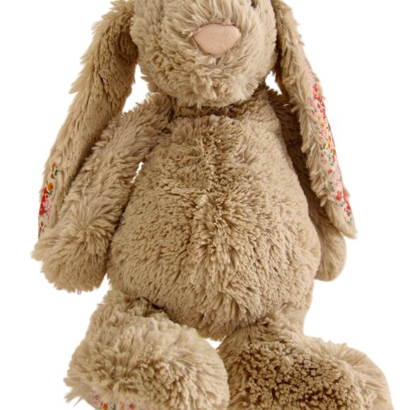 Jellycat Light Brown Bashful Bunny Rabbit Soft Toy Plush Soother 12" Size EASTER - Picture 4 of 7
